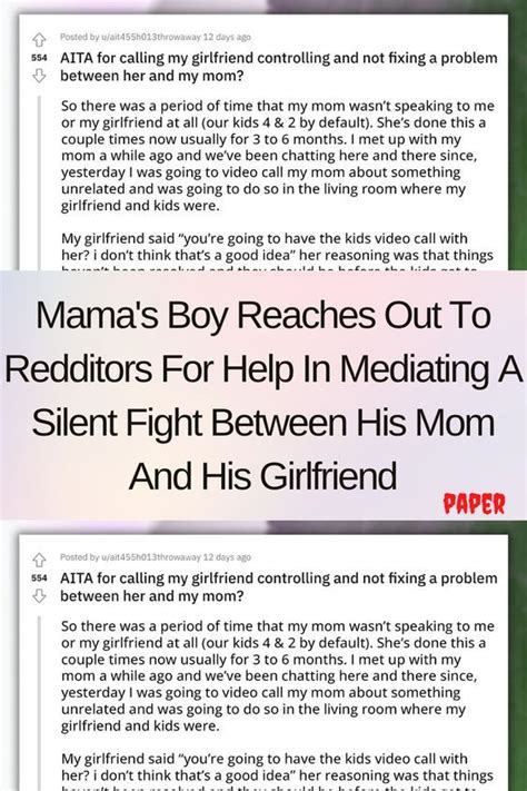 Mama S Boy Reaches Out To Redditors For Help In Mediating A Silent