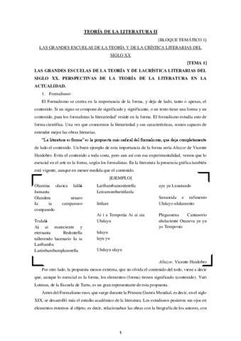 TEORIA DE LA LITERATURA APUNTES COMPLETOS Pdf