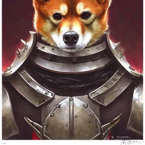 Anthropomorphic Shiba Inu Wearing Berserk Anime Stable Diffusion