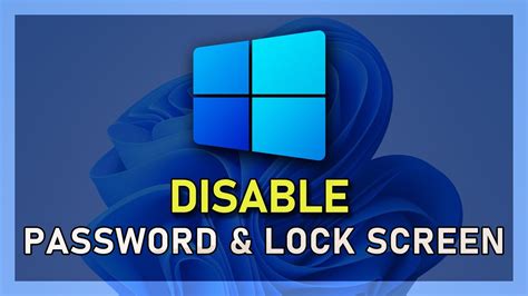 How To Disable Windows 10 Password And Lock Screen Youtube