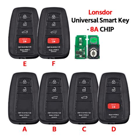 Lonsdor 8A Smart Key Universal Remote Key For K518 And KH100 For T