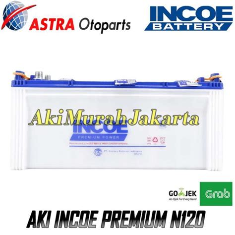 Jual AKI HINO BUS INCOE PREMIUM ASTRA N120 Aki Basah 12V 120Ah