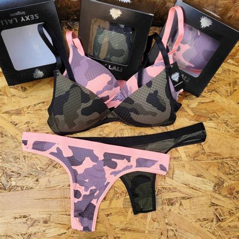 Conjunto Triangulo Soft Camuflado Microfibra Con Colaless Linea Sexy