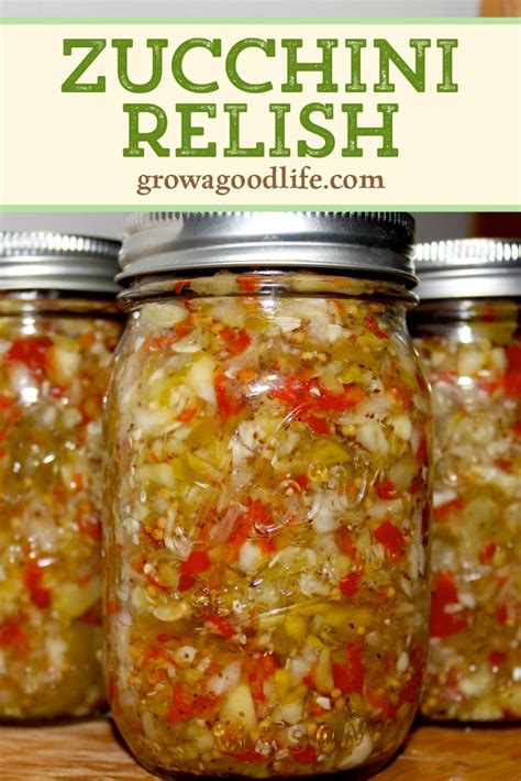 Zucchini Relish Canning Recipe