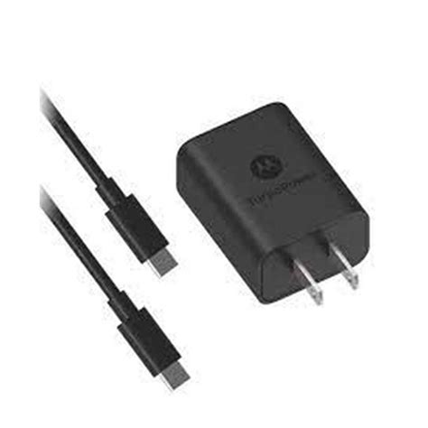 Ripley Cargador Turbo Power W Para Motorola Cable Tipo C A C Negro