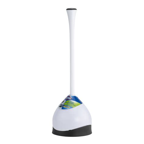 Clorox Hideaway Toilet Plunger with Caddy, White, 19.5in - Walmart.com