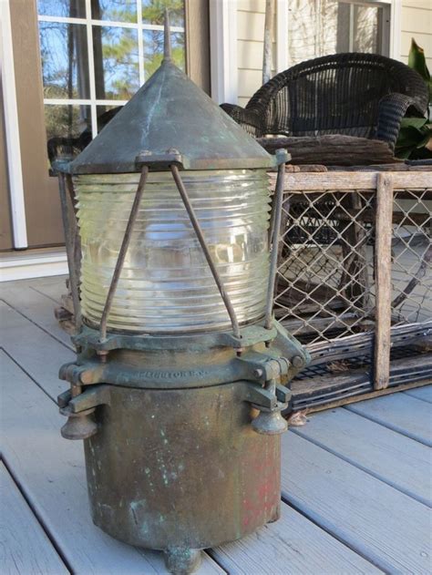 U S Coast Guard Lighthouse Bronze Brass Buoy Navigation Lantern Light Lantern Lights