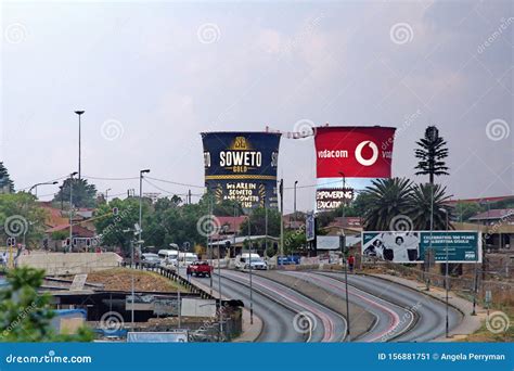 Soweto Towers Above Town Editorial Photo Image Of Road 156881751