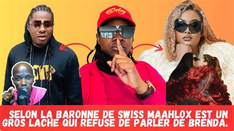 Affaire Brenda Biya la baronne de Swiss clash Maahlox pour sa lâcheté