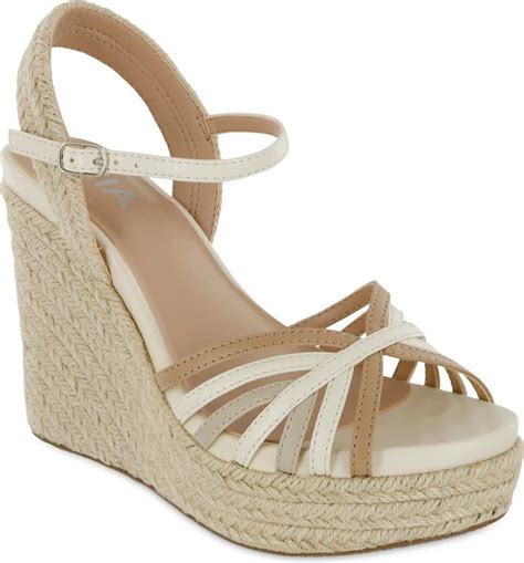 MIA Anjalli Ankle Strap Espadrille Platform Wedge Sandal Women