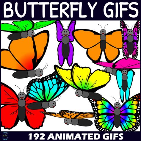 Animated GIF Butterfly Clipart | Made By Teachers