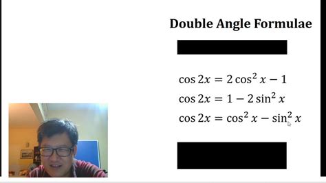 Integration Using The Double Angle Formula Youtube