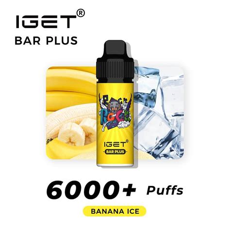 Iget Bar Plus Vape Puff Banana Ice Thevapebar Au