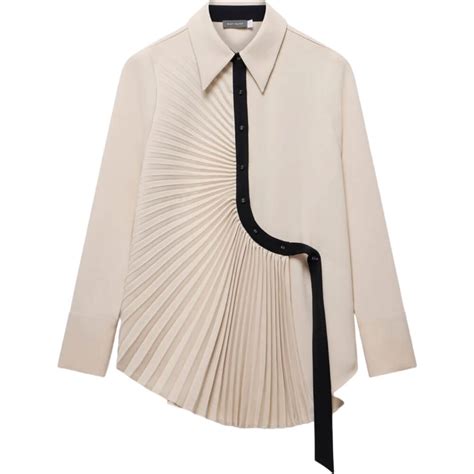 Mint Velvet Cream Pleated Shirt Jarrolds Norwich