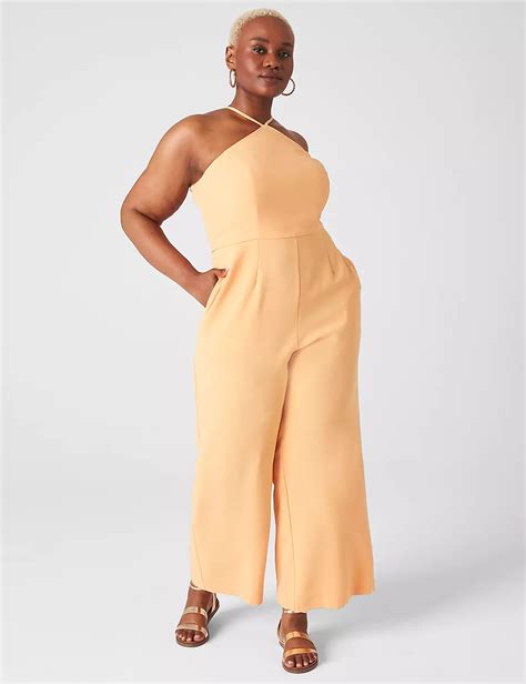 Sleeveless Halter Jumpsuit 1134131 Lanebryant