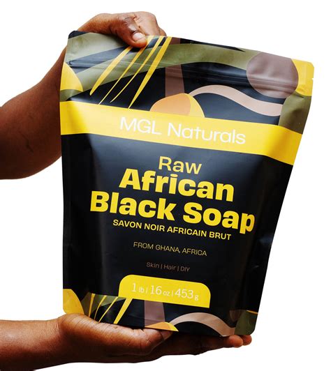 Raw African Black Soap Mgl Naturals