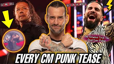 Every Cm Punk Tease By Wwe Youtube