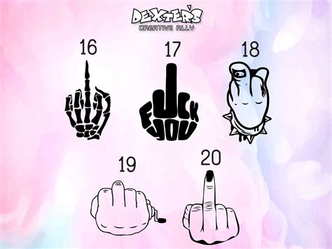 Middle Finger Svg Fuck You Svg Finger Svg Fuck Off Svg Hand Etsy Porn