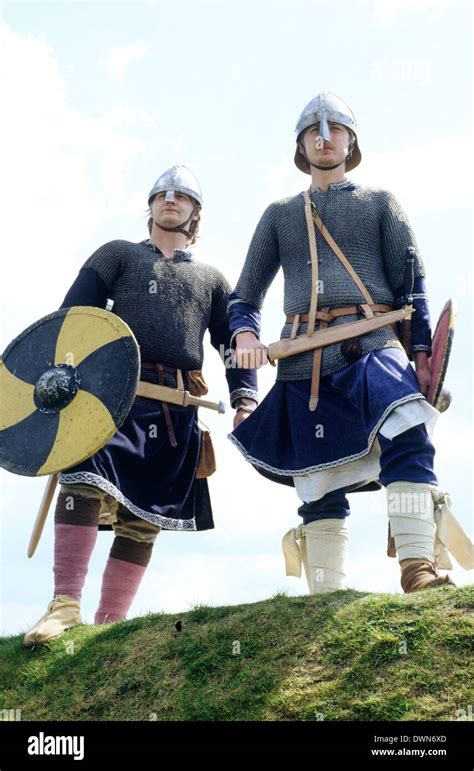 Saxon Period Warriors 9th Century English Historical Re Enactment