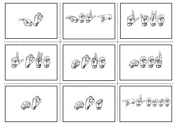 American Sign Language Manual Alphabet Practice Flashcards Download Printable PDF | Templateroller