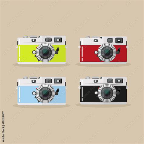 Vintage camera vector illustration Stock Vector | Adobe Stock