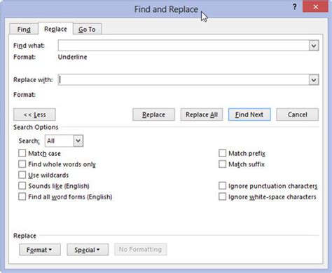 Microsoft Word Find And Replace Formatting Amelaads