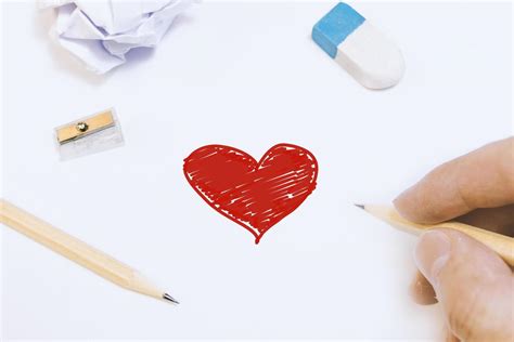 Love Heart Drawing Stock Photos, Images and Backgrounds for Free Download