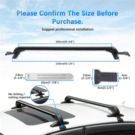 Pcs Roof Bars For Toyota Prius Sedan Dr Crew Aluminum Alloy Side