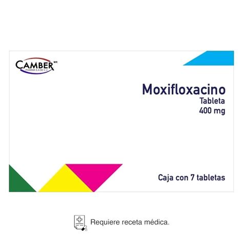 Moxifloxacino 400 Mg 7 Tabletas Walmart