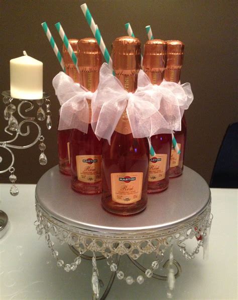 Mini Rose Champagne Party Favors Champagne Party Champagne Wedding Favors Rose Champagne