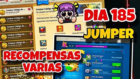 Jumper Serie Dia Recompensas De Gemas Y Aceleradores Por