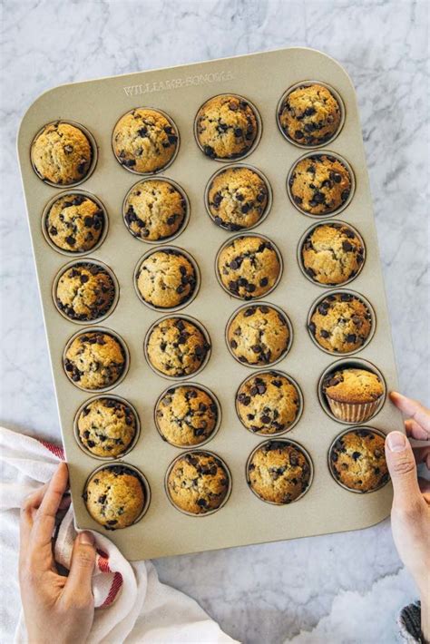 Mini Banana Chocolate Chip Muffins Hummingbird High