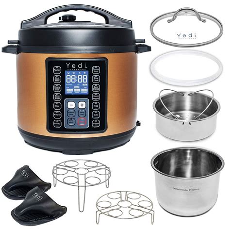 Yedi 9 In 1 Programmable Instant Pressure Cooker With Deluxe Accessory Kit 6 Qt Copper