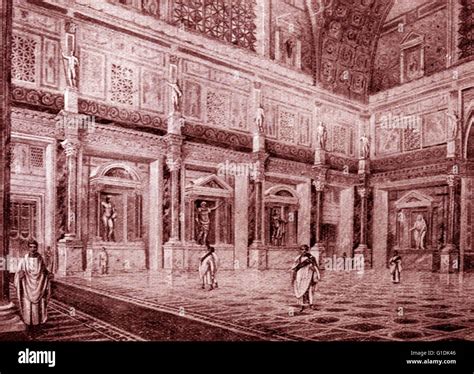 Interior of the Imperial Palace of Emperor Domitian (51-96 AD) the ...