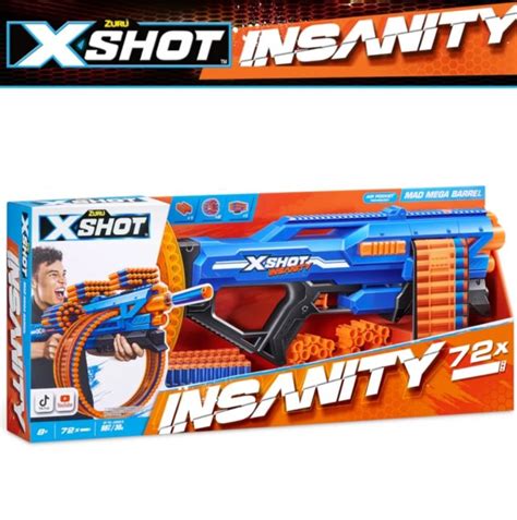 X-Shot Insanity Mad Mega Barrel Nerf Blaster By: ZURU | Lazada PH