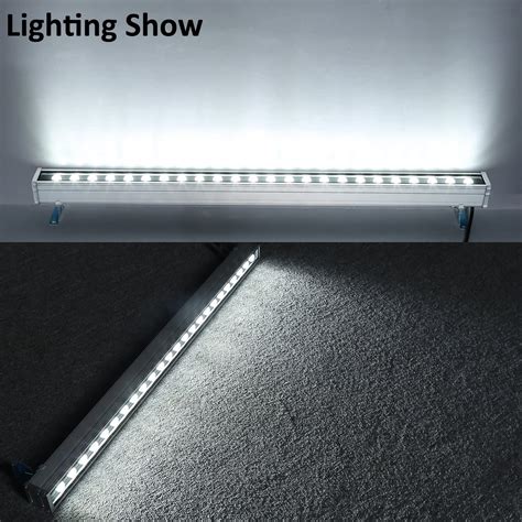 Rsn Led 24w Linear Bar Light Cool White 6000k Outdoor Wall Washer Ip65 Waterproof 2 Years