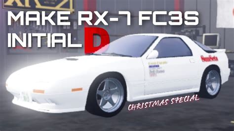 Tutorial How To Make Mazda Rx7 Fc3s Initial D Christmas Special Roblox Midnight Racing