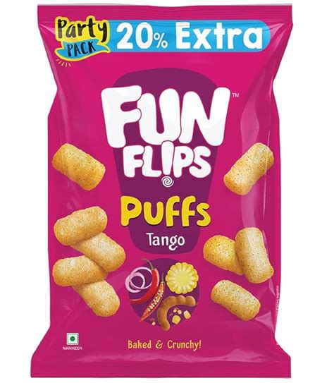 Fun Flips Puffs Tango Baked Crispy Yummy Tasty Healthy Ready To Eat