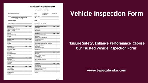 Free Printable Commercial Vehicle Inspection Forms