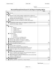 Borneol Lab Report Grading Sheet 2019 Chabot College Chem 12B Dr