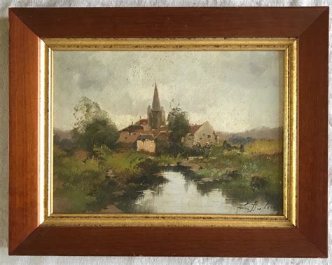 Proantic Eug Ne Galien Laloue Paysage De Campagne Huile Sur Panneau