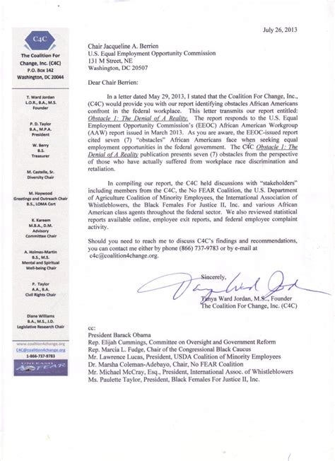 C4c Rebuttal Letter To Eeoc Chair Jacqueline Berrien