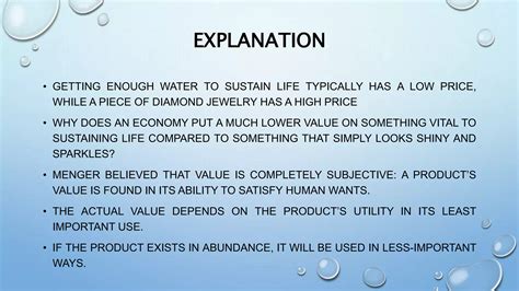 Diamond water-paradox (A Theory) | PPT