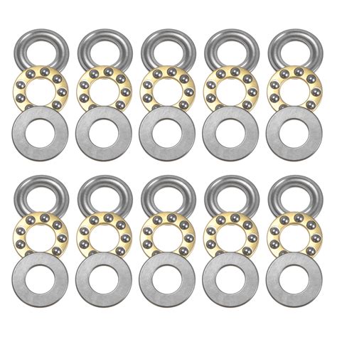 Uxcell F8 16m Miniature Thrust Ball Bearings 8x16x5mm Chrome Steel With