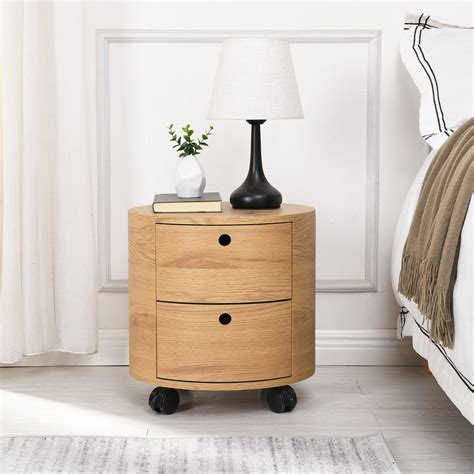 Cherry Tree Furniture Dolio Drum Chest Bedside Table Barrel Side Table