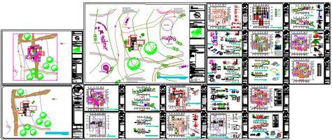 Institutional building design drawing - Cadbull