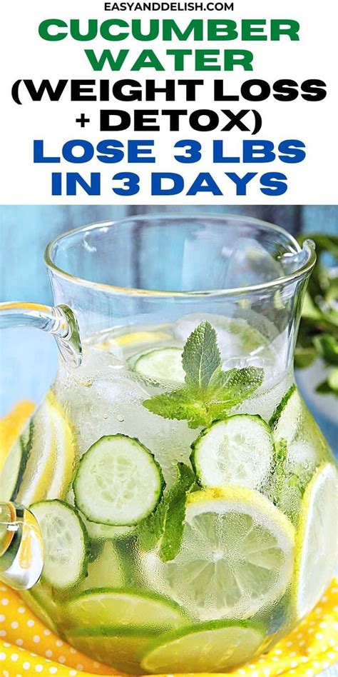 Cucumber Water Detox Weight Loss Artofit