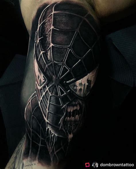 Black Spiderman Tattoo