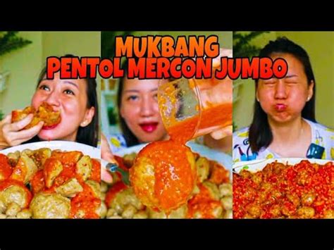 Mukbang Pentol Mercon Jumbo Super Pedas Nanakoot Youtube