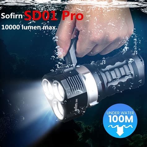 Sofirn Sd Pro Scuba Diving Flashlight Powerful Lumens With